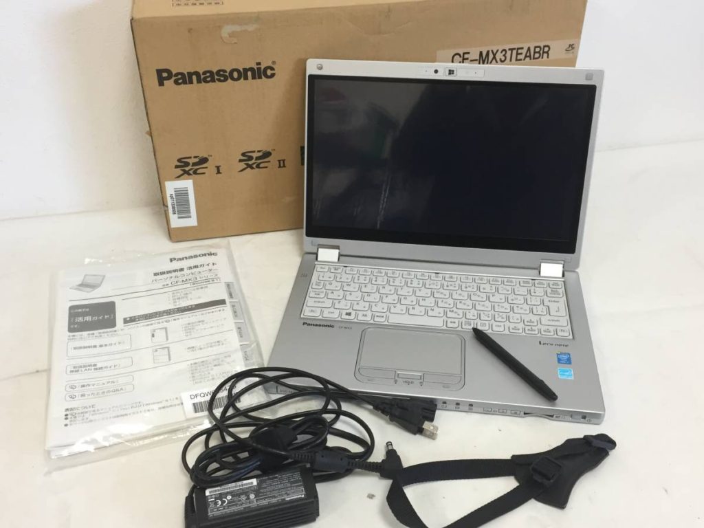 パナソニック Panasonic ノートパソコン CF-MX3TEABR パーソナルコンピューター 取説 ストラップ付き ジャンク品
